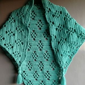 Hand crochet shawl